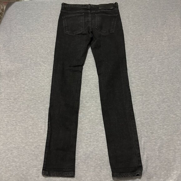 Naked & Famous Denim Jeans Mens 30x32 Black Stretch Super Guy Dark Wash - Picture 14 of 15